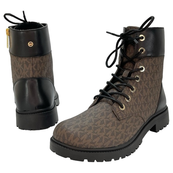 Michael Kors Alistair PVC Logo Accent Womens Ankle Boots Size 6M NWOB - Picture 8 of 10